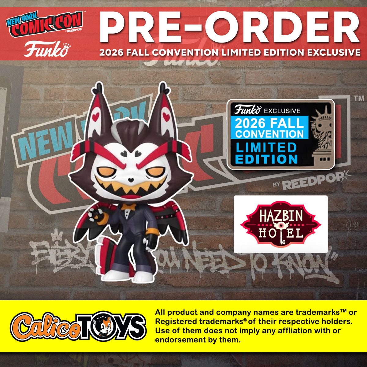 PRE ORDER Funko POP! Animation: Hazbin Hotel – Overlord Husk (2026 Fall Convention Exclusive)