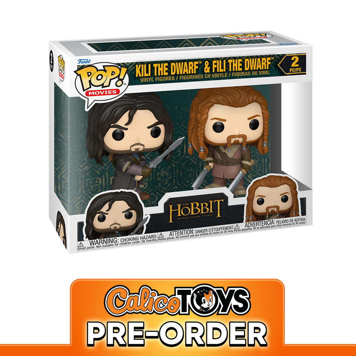 POP! Movies: The Hobbit – Kili the Dwarf & Fili the Dwarf 2–Pack