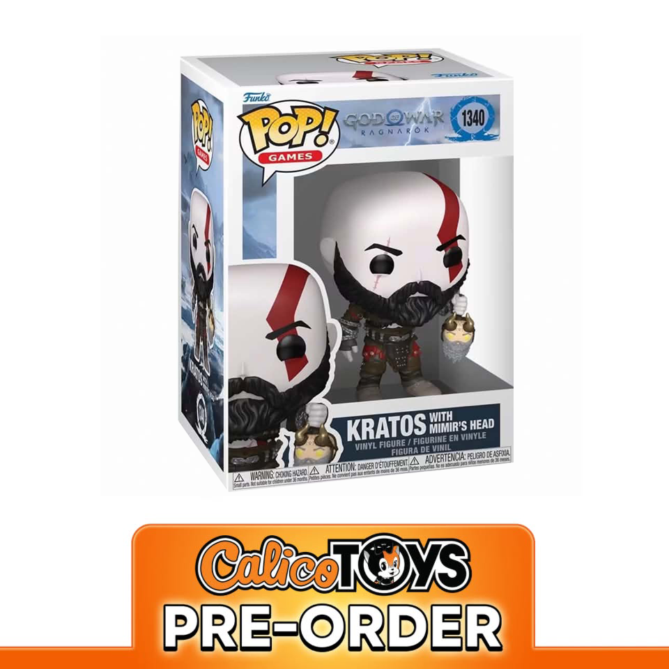 PRE ORDER POP! Games: God of War - Kratos with Mimir's Head #1340