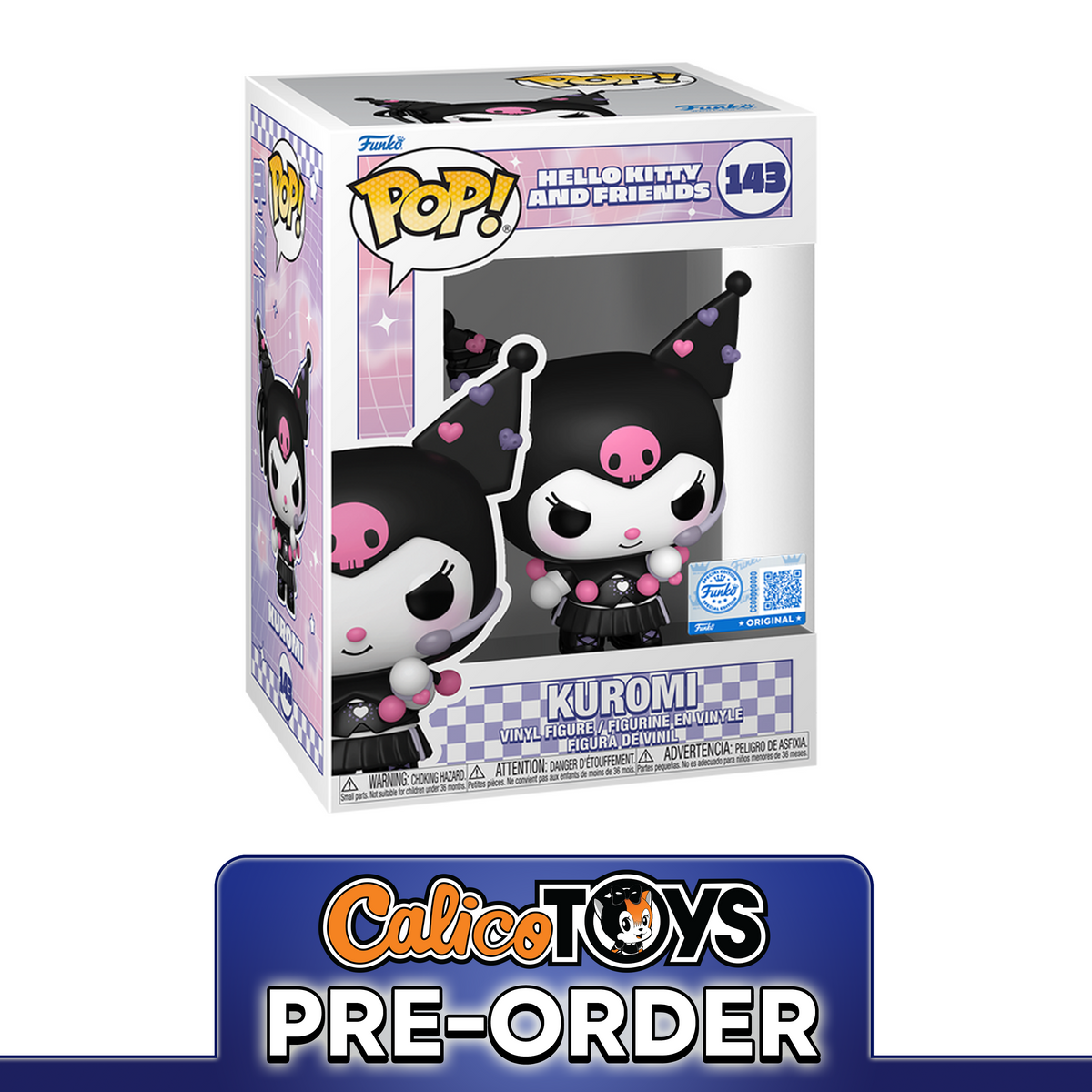 PRE ORDER POP! Hello Kitty and Friends - Kuromi as K-Pop #143 (Entertainment Earth Exclusive)