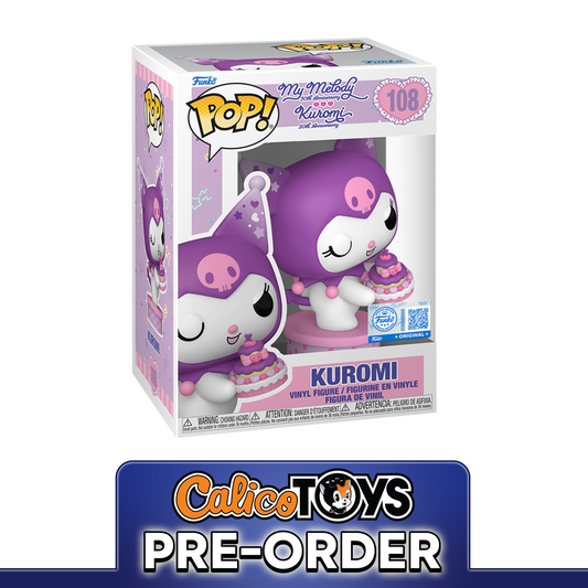 PRE ORDER POP! Kuromi 20th Anniversary - Kuromi with Cake #108 (Funko Special Edition)