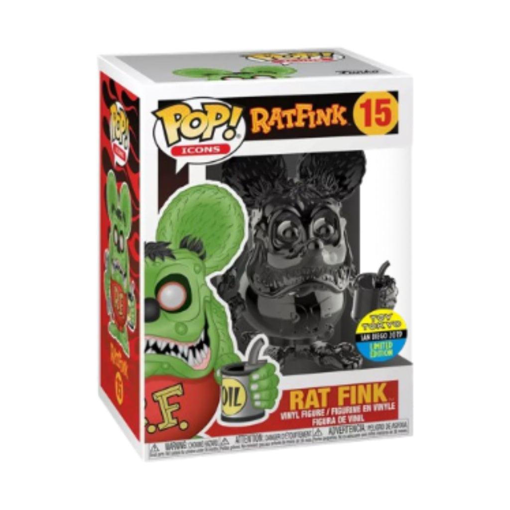 POP! Icons: RatFink - Rat Fink GREY CHROME (Toy Tokyo San Diego 2019)