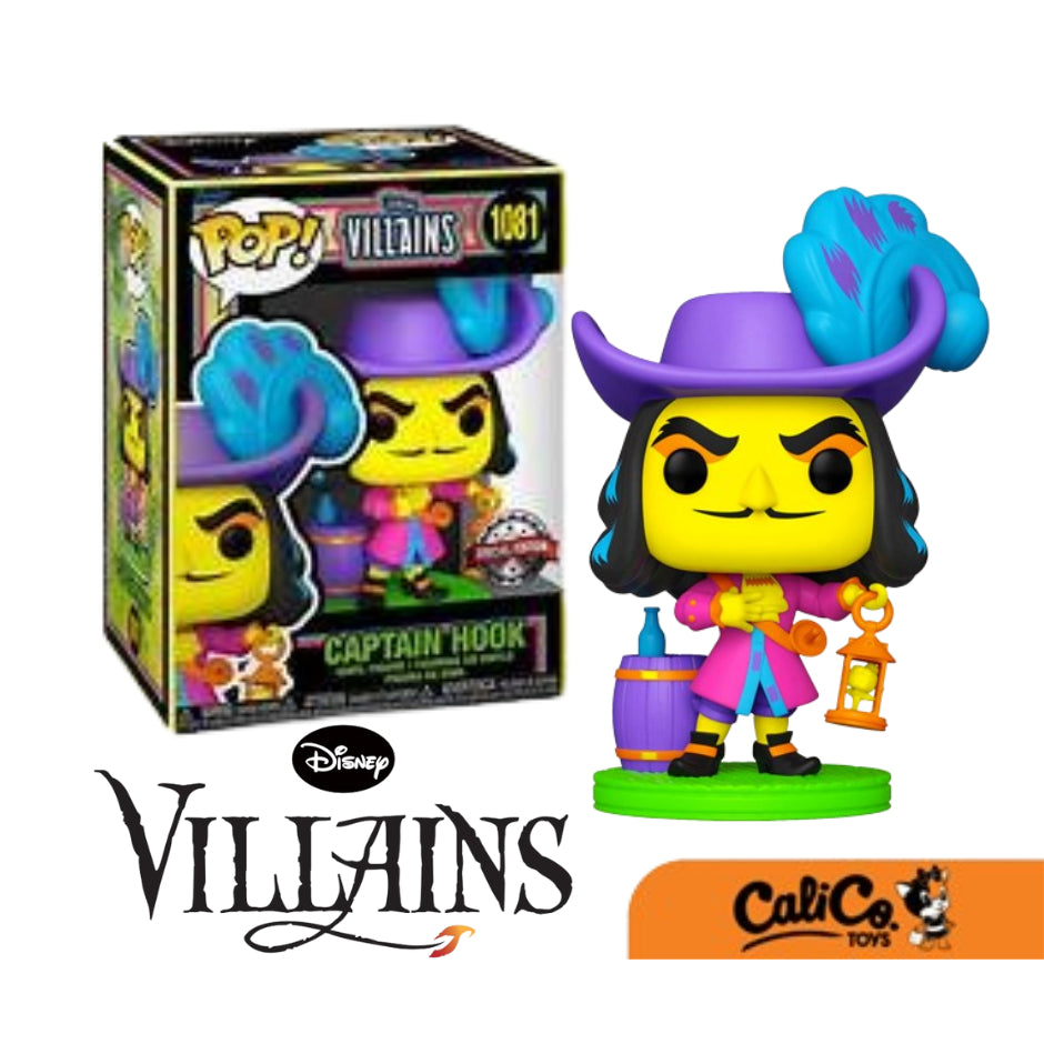 Funko POP! Disne: VIllains - Captain Hook Blacklight (Special Edition) 1081