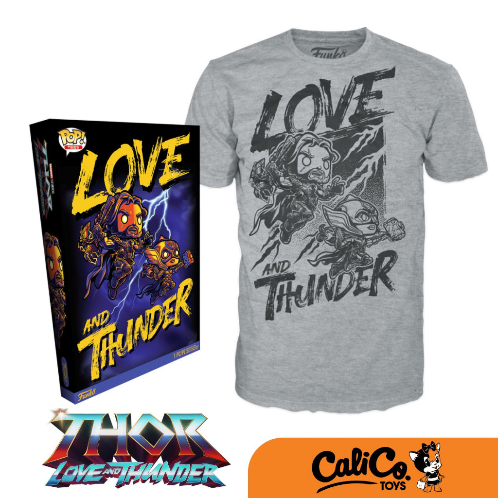 Funko Boxed POP! Tee - Marvel: Love and Thunder - Thor and Mighty Thor