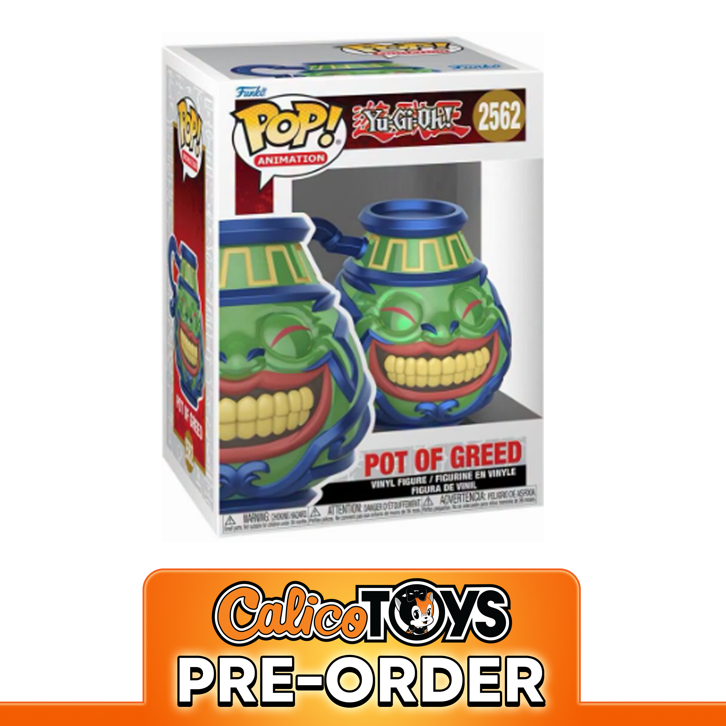 PRE-ORDER - Funko POP! Animation: Yu-Gi-Oh! - Pot of Greed #2562