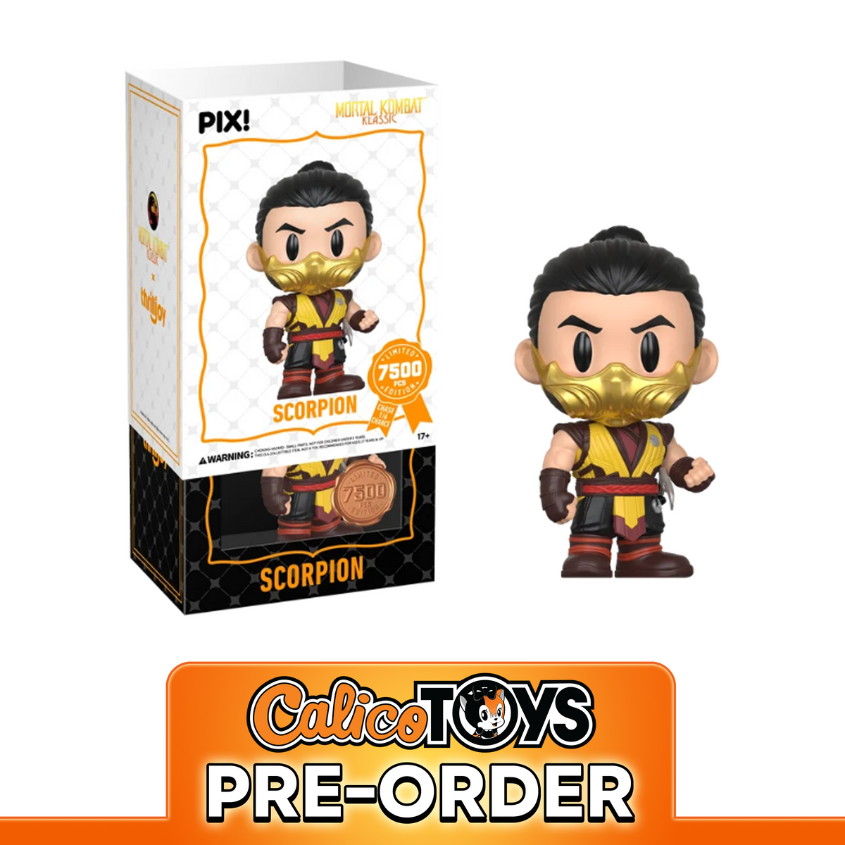 PRE-ORDER Thriljoy PIX! Mortal Kombat Klassic - Scorpion: The Fire Ninja LE7500