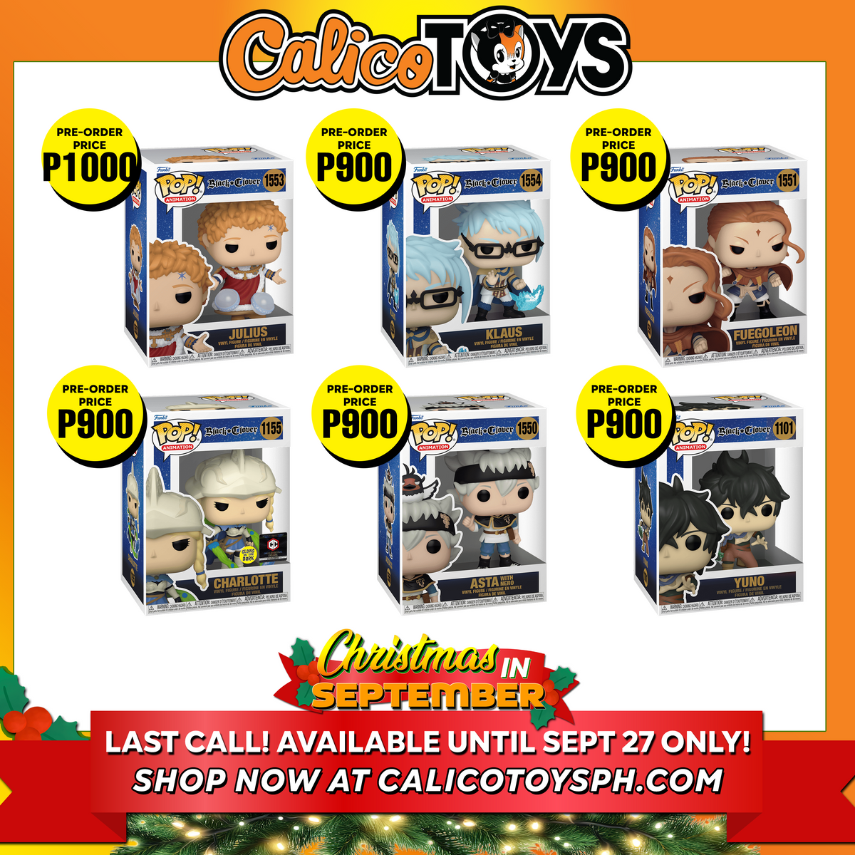 PRE-ORDER POP! Animation: Black Clover