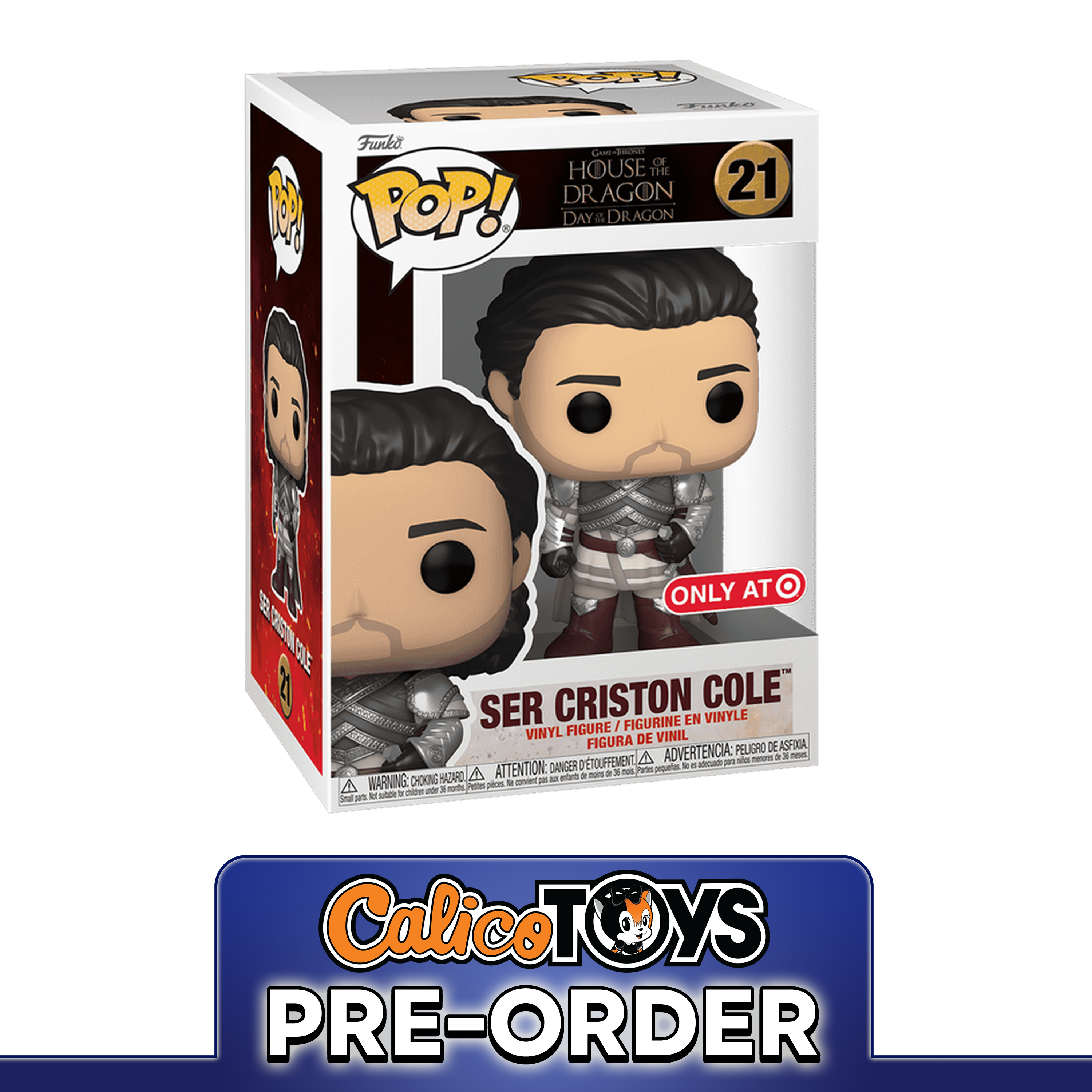 PRE ORDER Funko POP! House of the Dragon - Ser Criston Cole #21 (Target Exclusive)