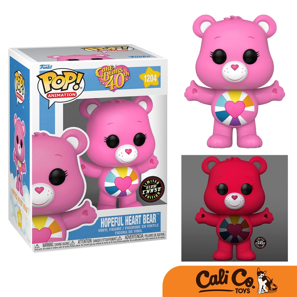 Funko POP! Animation: Care Bears 40th - Hopeful Heart Bear GLOW CHASE