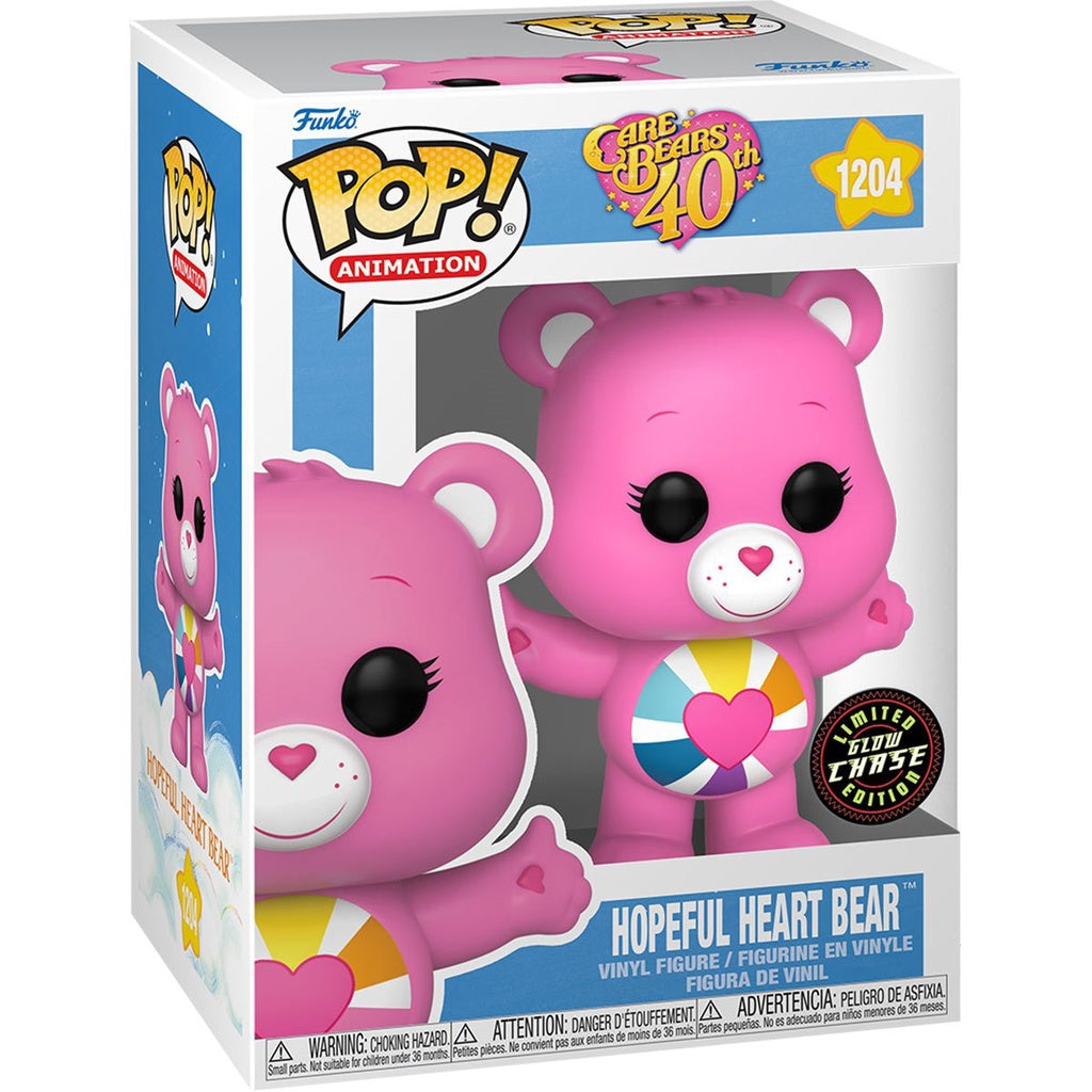 Funko POP! Animation: Care Bears 40th - Hopeful Heart Bear GLOW CHASE