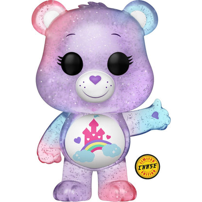 Funko POP! Animation: Care Bears 40th - Care-A-Lot Bear GLITTER CHASE