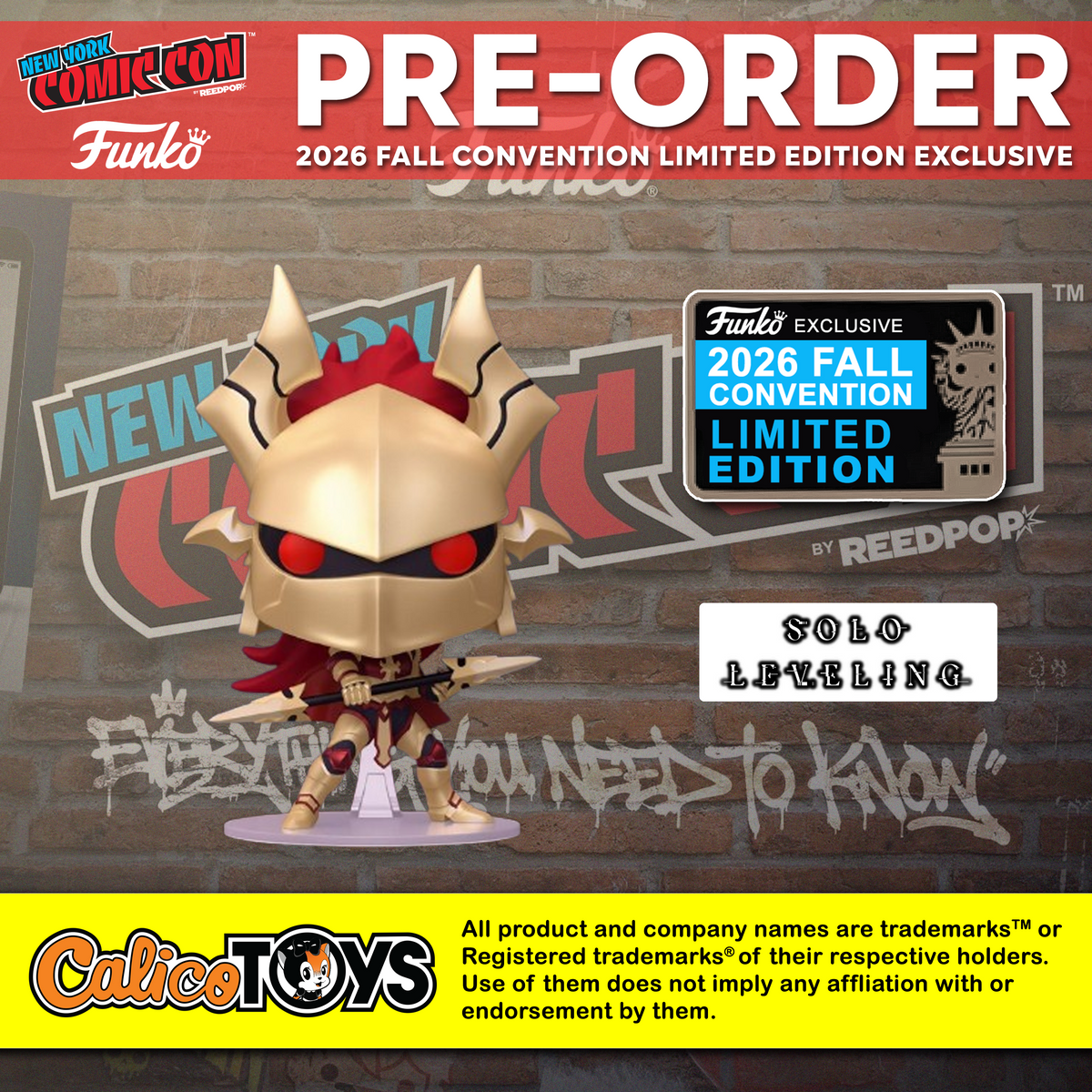 PRE ORDER Funko POP! Animation: Solo Leveling – Esil Radiru (2026 Fall Convention Exclusive)