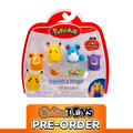 PRE ORDER Pokémon Mini Squishmallows Squish-a-longs 4-Pack (Teddiursa/Pikachu/Marill/Gengar)