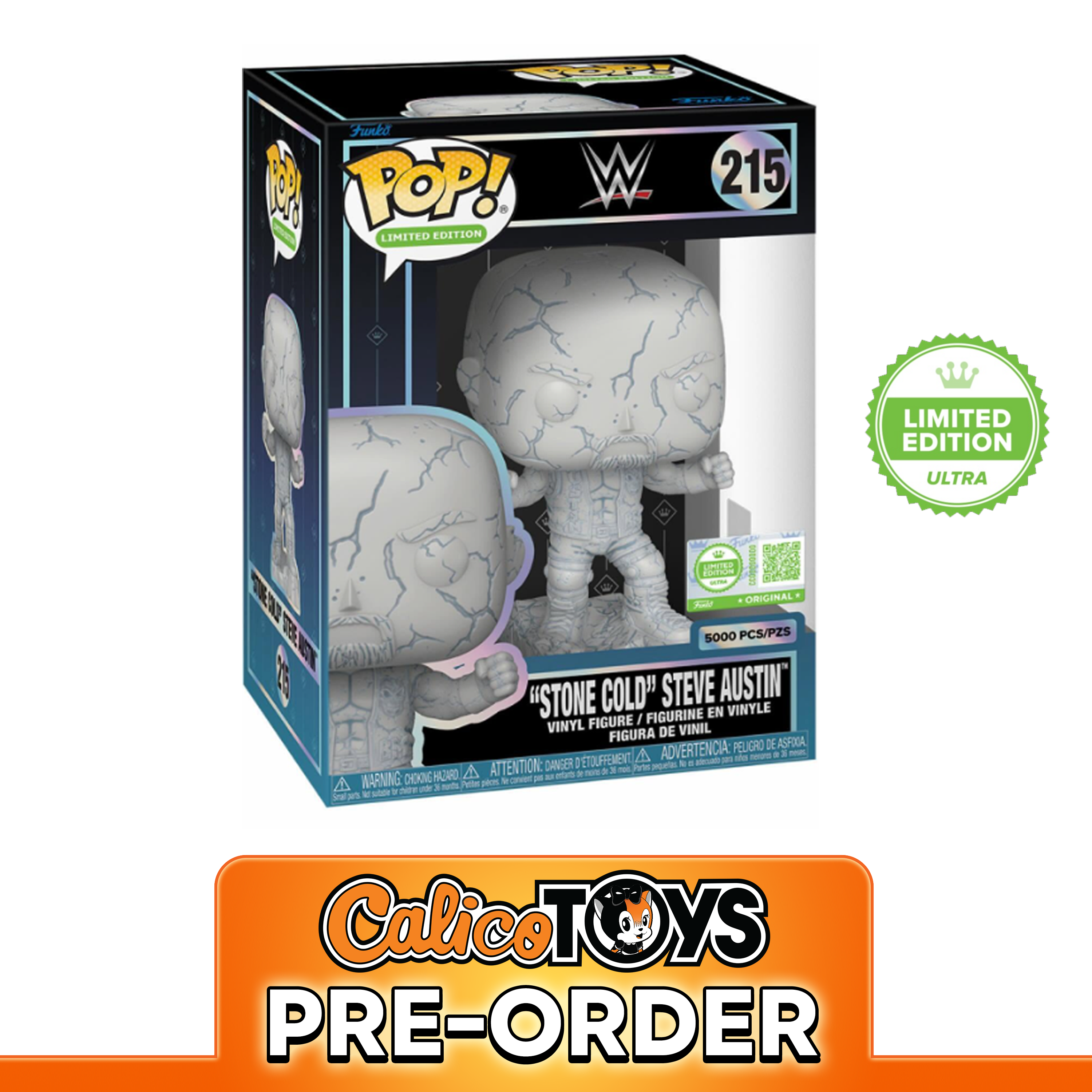 PRE ORDER Funko POP! WWE "Stone Cold" Steve Austin #215 LE5000 (Funko Limited Ultra Edition)