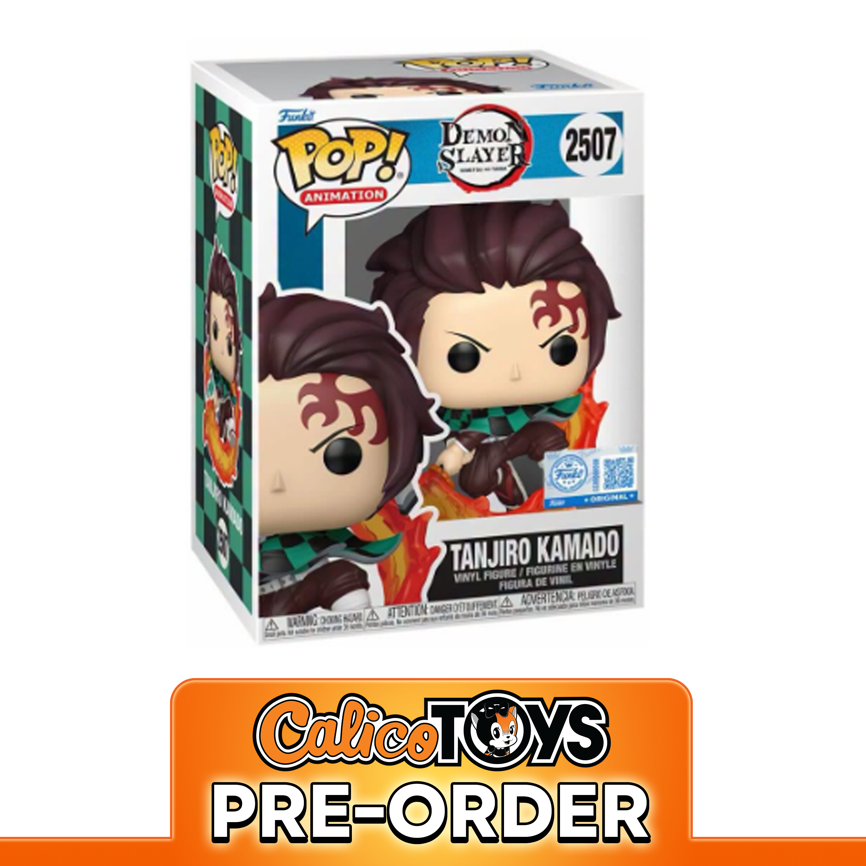 PRE ORDER Funko POP! Animation: Demon Slayer - Tanjiro Kamado Fire/Sun Breathing #2507 (Target Exclusive)
