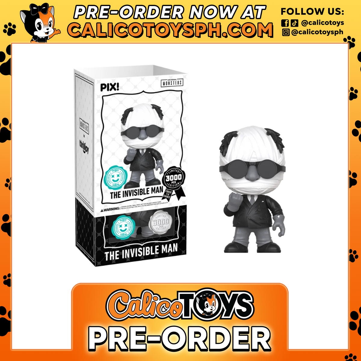 PRE-ORDER Thriljoy PIX! Universal Monsters - The Invisible Man The Destructive Scientist (Thrilljoy Shop Exclusive) LE3000
