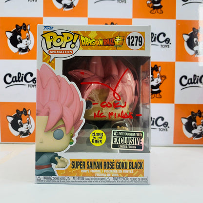 Funko POP! Animation: Dragon Ball Z - Super Saiyan Rosé Goku Black SIGNED (Entertainment Earth Exclusive)