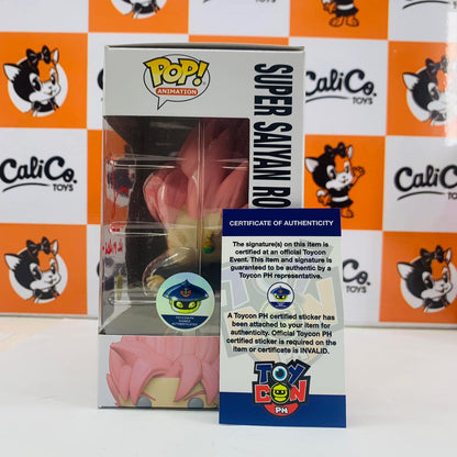 Funko POP! Animation: Dragon Ball Z - Super Saiyan Rosé Goku Black SIGNED (Entertainment Earth Exclusive)