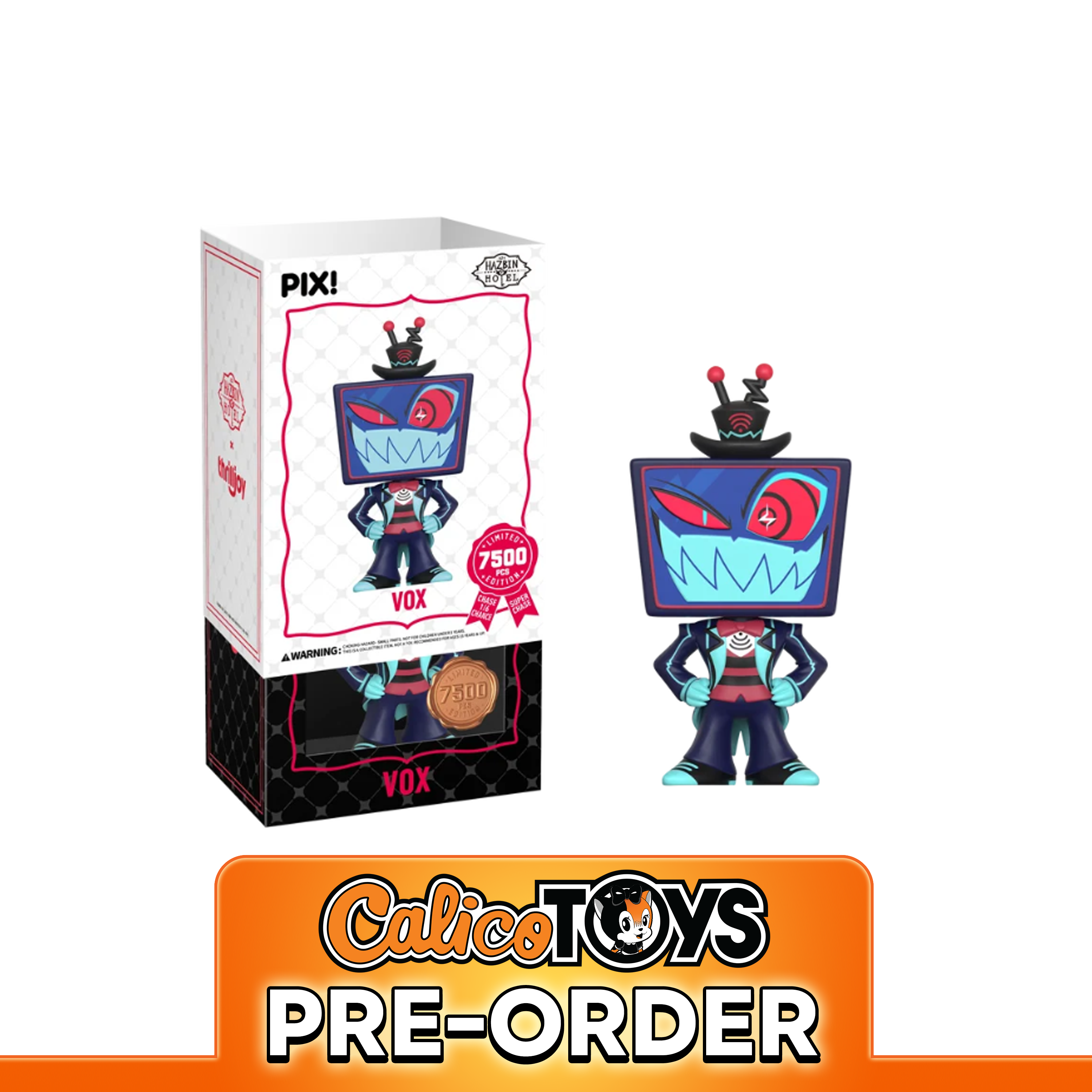 PRE-ORDER ThrillJoy PIX! Hazbin Hotel: Vox The Media Overlord LE7500