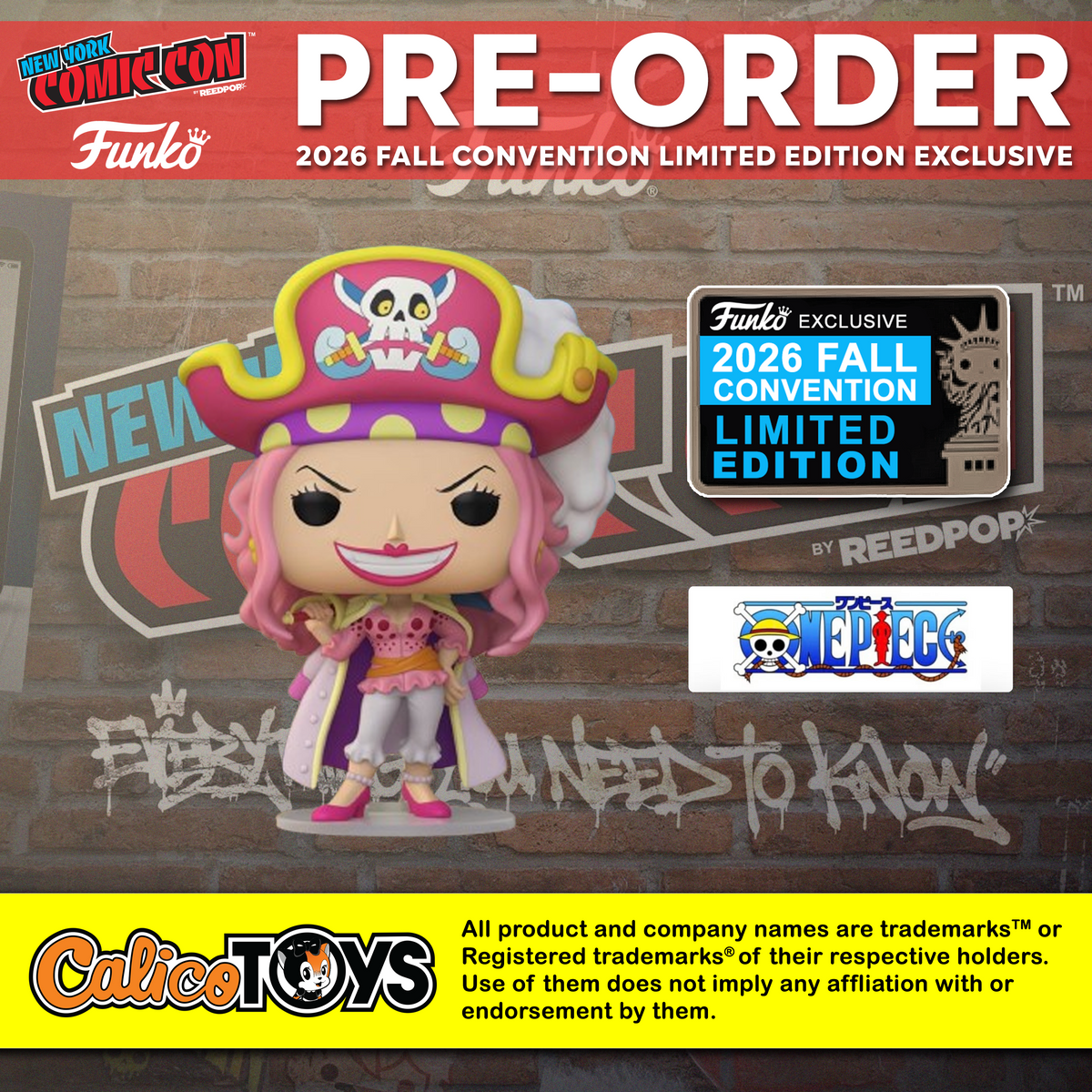 PRE ORDER Funko POP! Animation: One Piece – Young Big Mom #2478 (2026 Fall Convention Exclusive)